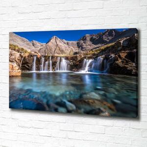 Foto obraz na plátně Vodopád v horách oc-68426469