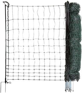 Plotové brány pro psy - Oplocení zahrady - Ochrana zvířat - Bez elektrického napájení - 50 m x 120 cm - Zelená barva