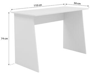PSACÍ STŮL, bílá, 110/50/74 cm MID.YOU - Kancelářské stoly, Online Only