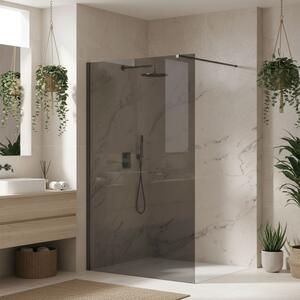 Sprchová zástěna Rea Flexi Grey / Titan 80
