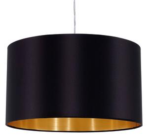 Textilní závěsné světlo Lecio, 38 cm, černé