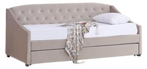 Rozkládací postel 90 cm Asesorar (hnědošedá)
