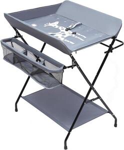 Dětská toaletní stolek - Přebalovací pult - Péče o miminko - Skládací design - 80 x 63 cm - Tmavě šedá