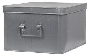Krabička - šedý kov - XL
