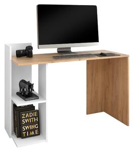 HezkýNábytek.cz PC stolek Alamein (dub artisan + bílá). 1116230