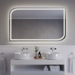 Atypické zrcadlo do koupelny s LED osvětlením A9