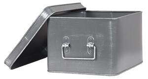 Krabička - šedý kov - L