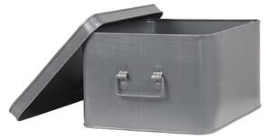 Krabička - šedý kov - XL
