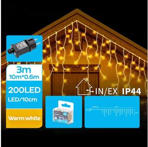 BRILAGI - LED Venkovní řetěz 200xLED/8 funkcí 13x0,6m IP44 teplá bílá