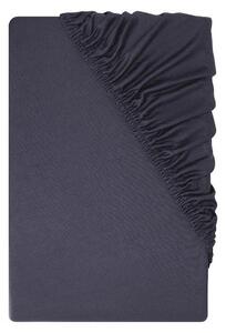 Livarno® Žerzejové napínací prostěradlo, 90–100 x 200 cm (tmavě modrá) (100404525001)