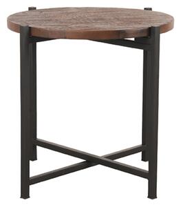 LABEL51 Rohový stůl Dox - mangové dřevo - espresso