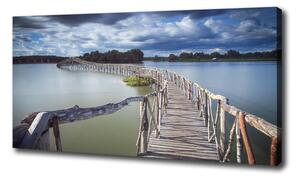 Foto obraz na plátně Dřevěný most oc-68963290