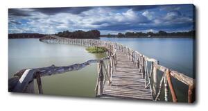 Foto obraz na plátně Dřevěný most oc-68963290