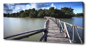 Foto obraz na plátně Dřevěný most oc-68963234