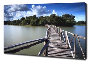 Foto obraz na plátně Dřevěný most oc-68963234