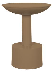 Rohový stůl Rif - hnědý kov