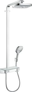 Sprchový systém Hansgrohe Raindance Select E na stěnu s termostatickou baterií chrom 27126000