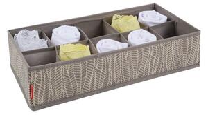 Organizér na ponožky a spodní prádlo FANCY HOME 40 x 18 x 10 cm, smetanová