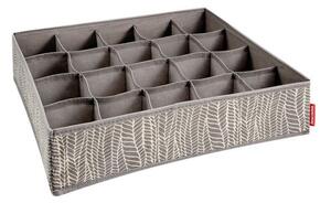 Organizér na ponožky a spodní prádlo FANCY HOME 40 x 35 x 10 cm, cappuccino