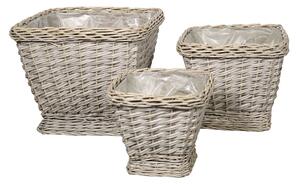 Proutěný obal na květiny French Basket Nature Velikost M