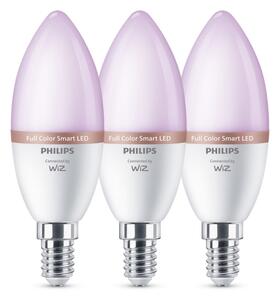 SADA 3x LED RGB Stmívatelná žárovka Philips SMART C37 E14/4,9W/230V 2200-6500K