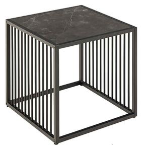 Designový odkládací stolek Haines 40 cm vzor mramor