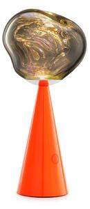 Tom Dixon LED stolní lampa na baterie Melt fluoro/červená výška 29 cm IP44, stmívatelný, Červená, Obývací pokoj / jídelna, Plast, Design