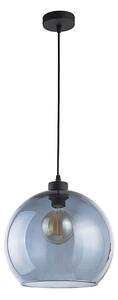 Lustr na lanku CUBUS 1xE27/60W/230V modrá