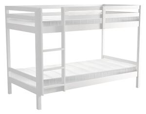 HezkýNábytek.cz Dětská patrová postel 90 cm Invocato (bílá) (s roštem). 1116361