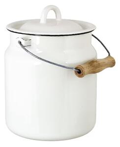 Bílá smaltovaná konvice na mléko Emil´s Enamel Offwhite - Ø 16*22 cm / 3L - Strömshaga