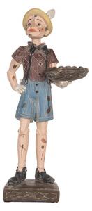 Béžová dekorace figurka Pinocchio - 14*10*31 cm - Clayre & Eef