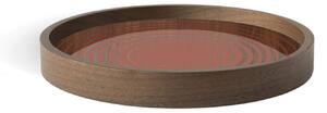 Ethnicraft designové podnosy Round Glass Tray (průměr 23 cm)