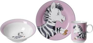 Dětská jídelní sada Ritzenhoff & Breker HAPPY ZOO 3 dílná, zebra, porcelán 413229