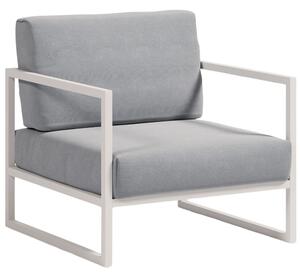 Kave Home Modro-bílé zahradní křeslo Comova
