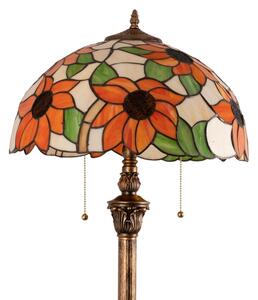Brilagi - Tiffany vitrážová stojací lampa SUNFLOWER 2xE27/60W/230V