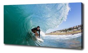 Foto obraz na plátně Surfer na vlně oc-70293058