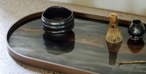 Ethnicraft designové podnosy Oblong Glass Tray (71 x 36 cm)