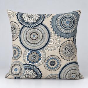 GADEO dekorační povlak na polštář MANDALA modrá Rozměr: 30x30 cm