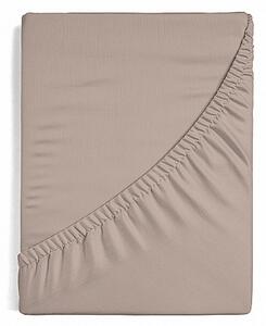 Prostěradlo Světle hnědé JERSEY PREMIUM Jersey PREMIUM 90-100 x 200-220/30