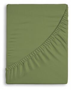 Prostěradlo Středně zelené JERSEY PREMIUM Jersey PREMIUM 90-100 x 200-220/30