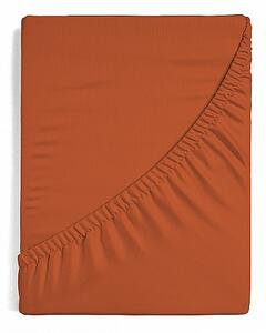 Prostěradlo Cihlové JERSEY PREMIUM Jersey PREMIUM 90-100 x 200-220/30