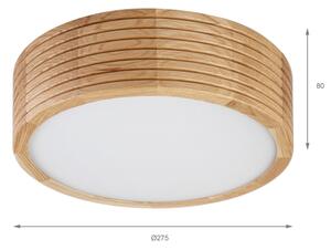 Brilagi - LED Stropní svítidlo CARVALHO MODERN 1xE27/60W/230V pr. 27,5 cm dub