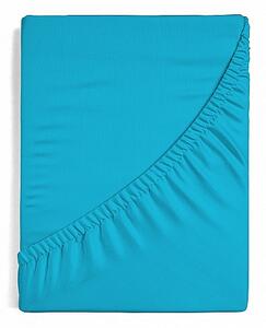 Prostěradlo Tyrkysové JERSEY PREMIUM Jersey PREMIUM 90-100 x 200-220/30