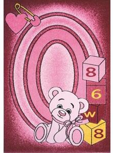 Spoltex Dětský koberec Toys pink C 126, 133 x 195 cm