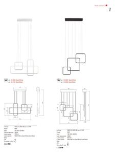 Redo 01-2098 - LED Stmívatelný lustr na lanku THAI LED/66W/230V 3000K černá