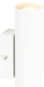 Moderní nástěnná lampa bílá 2-světlo - Jeana