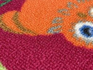 Vopi | Dětský koberec Sovička 5281 růžová - 60 x 60 cm