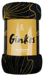 Deka z mikrovlákna GINKOS černá 130x170 cm Essex