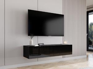 TV stolek Zigo 140, Barva: černý / černý lesk 5902928699777