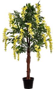 PLANTASIA Umělý strom, 120 cm, Wisteria žlutá